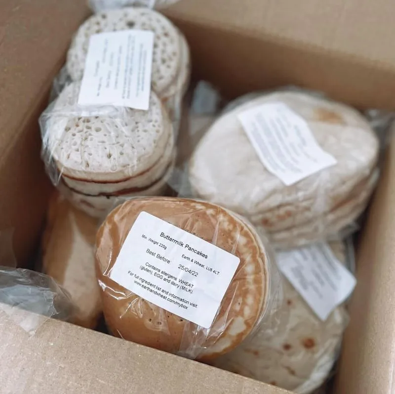 Bags of Earth & Wheat crumpets