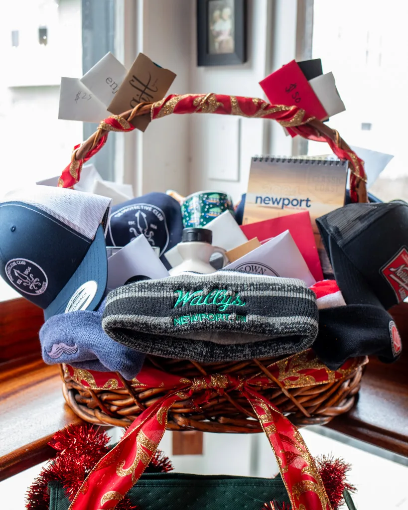 A Newport Protective Club gift basket
