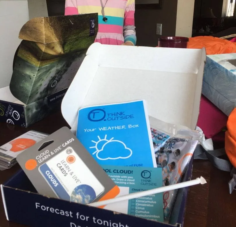 Think Outside Boxes gear and a weather guide