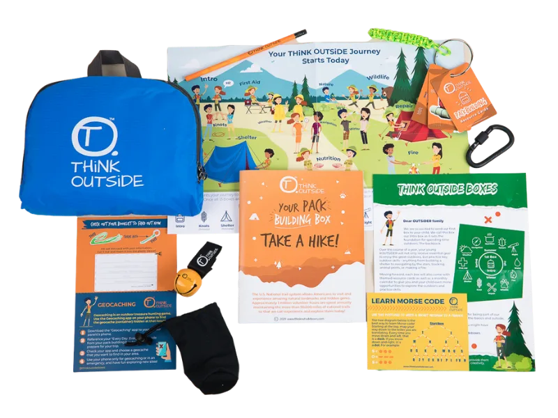 Think Outside Boxes gear and activity sheets