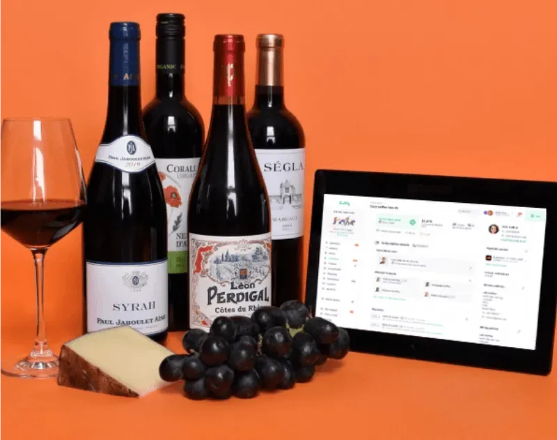VinoMojo wines with the VinoMojo app on a tablet